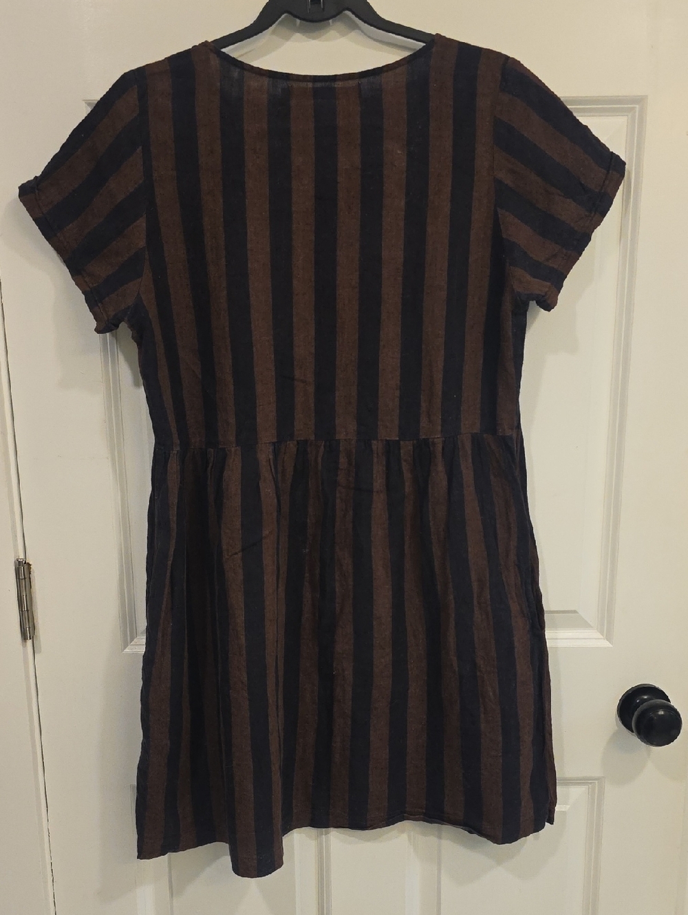 Pyne & Smith No. 10 Button Up Linen Dress, Size Large. - Picture 6 of 6